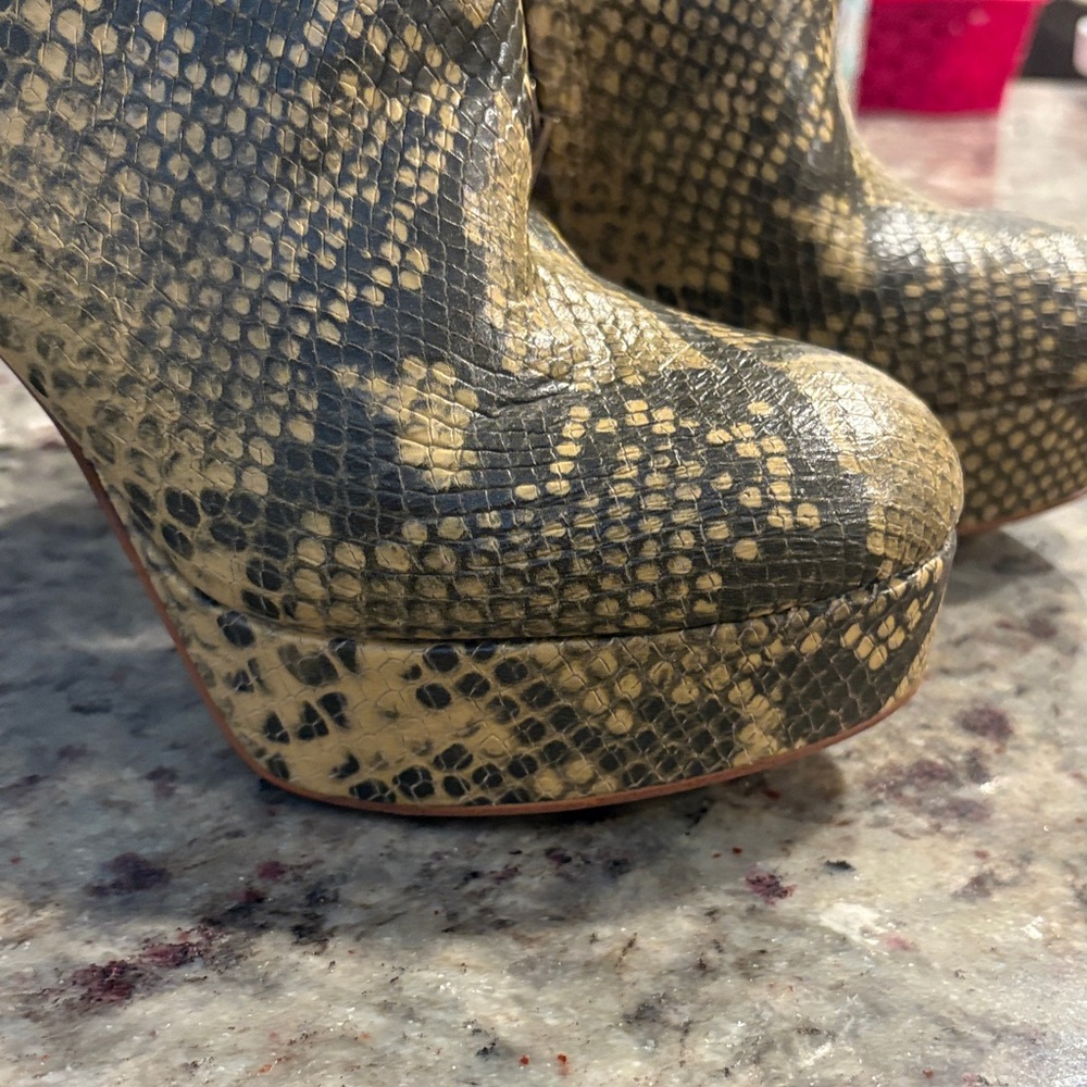 Sam Edelman Python Print Heeled Boots - image 2